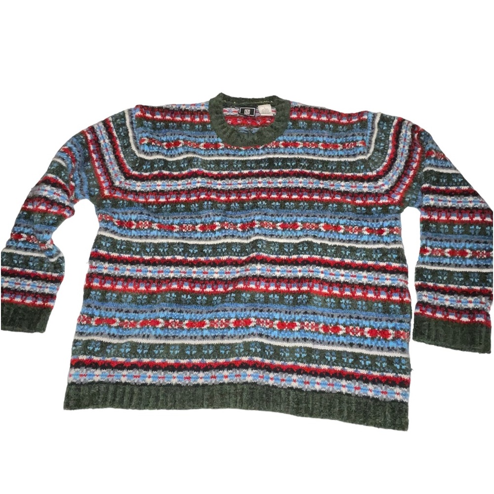 🌸Vintage Maurices Wool Sweater Ski‎ Winter Multicolor size large